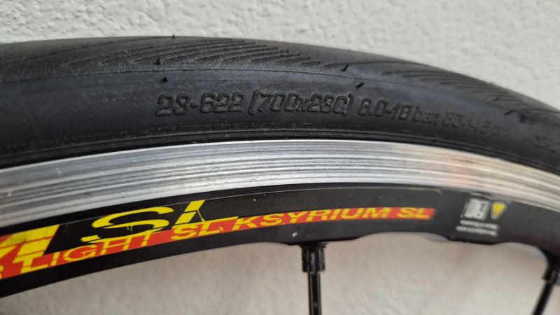 Mavic Ksyrium SL, pro ráfkové brzdy, dobrý stav, silniční kola
