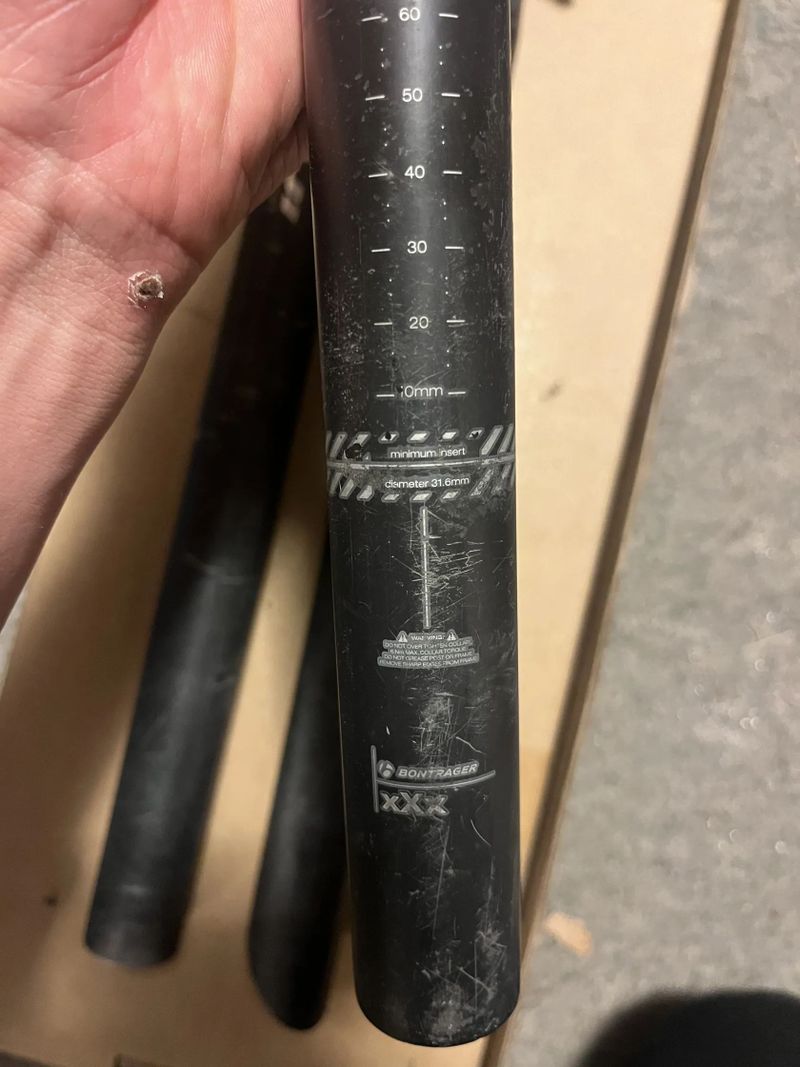 Karbonové sedlovky - 31.6mm, Bontrager XXX a Ritchey Trails WCS