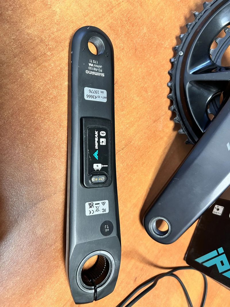 Kliky Shimano Ultegra R8100, 175mm s wattmetrem Inpeak single-e