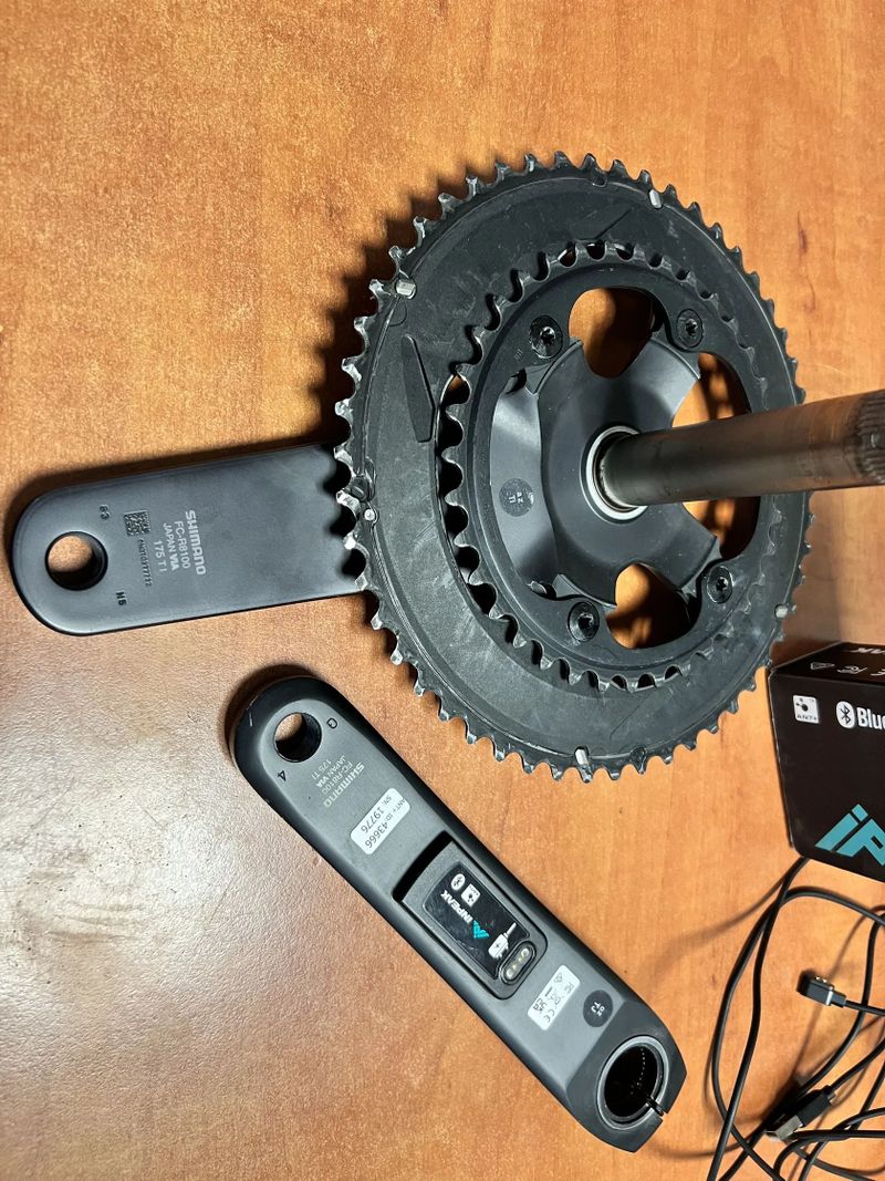 Kliky Shimano Ultegra R8100, 175mm s wattmetrem Inpeak single-e