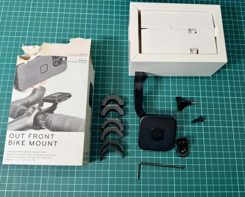 Držák na mobilní telefon Peak Design Bike Mount V2 - Out Front - Black