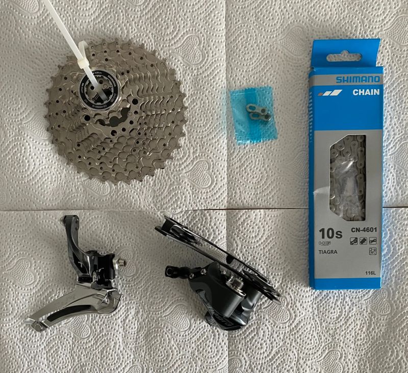 Sada Shimano Tiagra 4700, Inpeak wattmetr