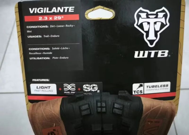 Nový plášť WTB Vigilante TCS Light Fast Rolling SG2 29x2,3" kevlar černá/hnědá