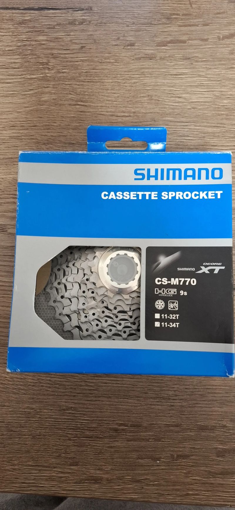 Shimano Deore XT / CS - M770 - 9sp. /, rozsah pastorků : 11 - 34.z