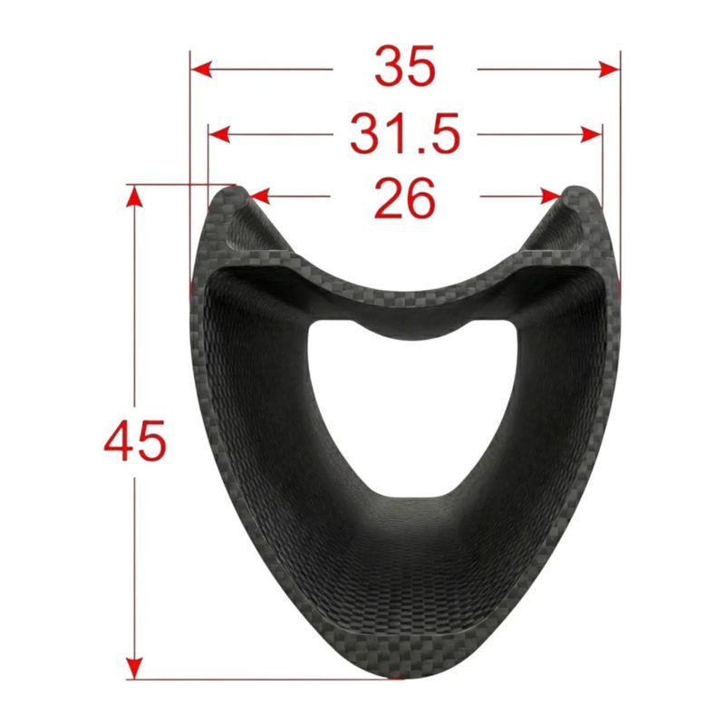 Karbonová Gravelová Aero Kola - Carbonix HORIZON 45 | 26 mm vnitřní šířka | Ratchet | Pillar | 1540g