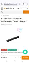 Nová Batéria Bosch PowerTube 625Wh Horizontal