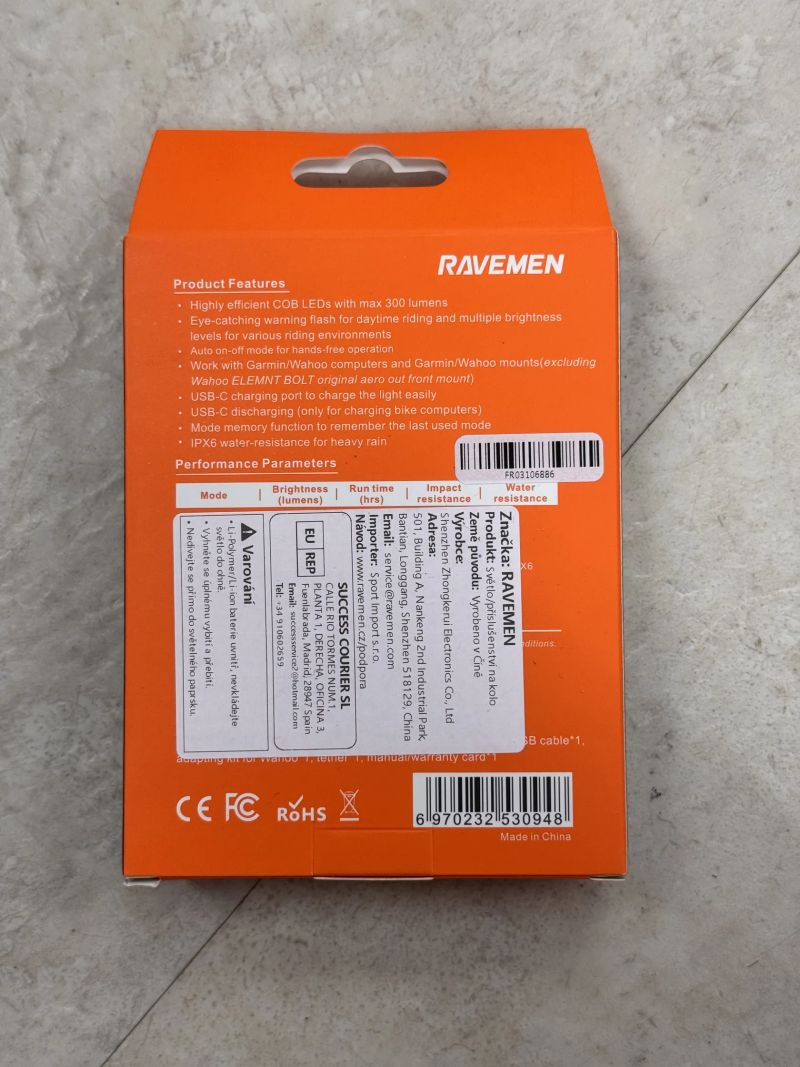 NOVÉ světlo Ravemen FR300