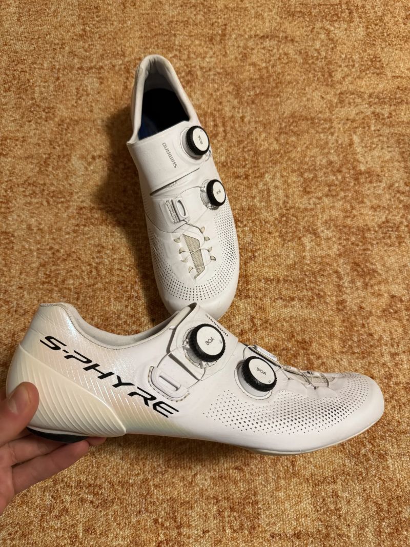 Silniční Shimano tretry, vel.45, bílé