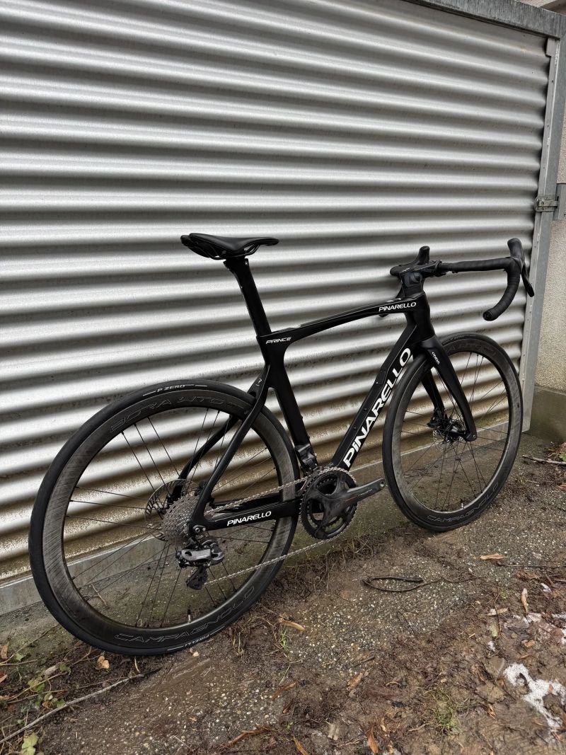 Pinarello Prince - elekrické Campagnolo Super Record EPS, Campagnolo Bora WTO 45, Wattmetr