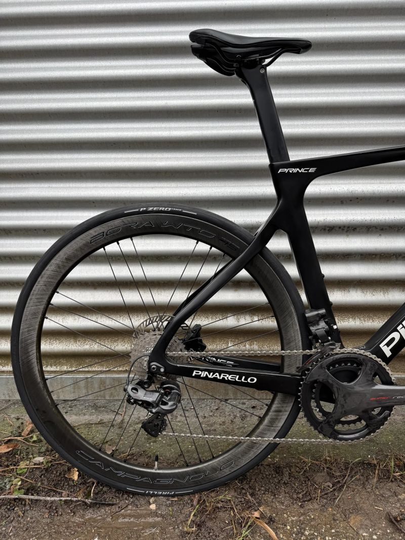 Pinarello Prince - elekrické Campagnolo Super Record EPS, Campagnolo Bora WTO 45, Wattmetr