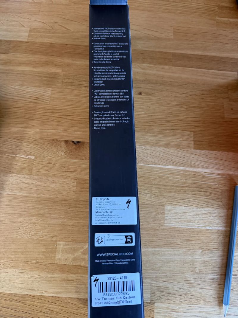 Sedlovka Specialized S-Works Tarmac SL8 Carbon Post 15mm Offset - satin carbon