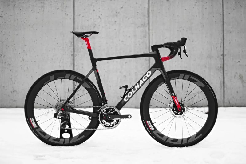 Colnago V4Rs UAE Emirates, Sram Red AXS 2x12 Powermeter, Zipp 404 Firecrest