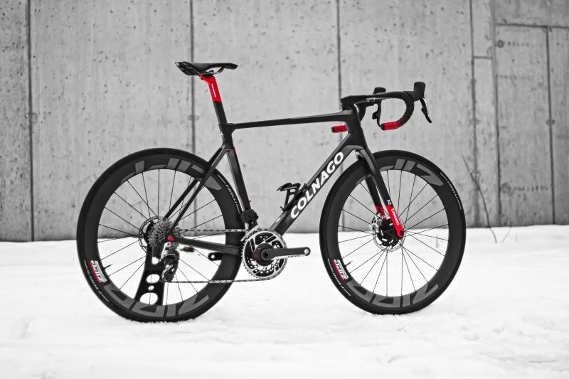 Colnago V4Rs UAE Emirates, Sram Red AXS 2x12 Powermeter, Zipp 404 Firecrest