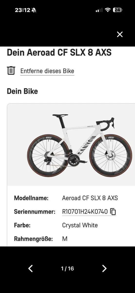 Canyon Aeroad CF SLX 8 AXS