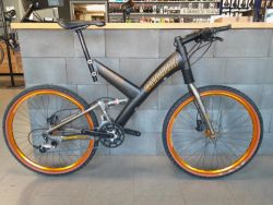 Cannondale Super V Raven 3000 Disc / 4000 FR, vel. L, rok 1999, CODA Tarantula, Crossmax, Thomson