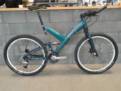 Cannondale Super V Raven 1000 disc, rok 2000, Mavic Crosslink, CODA Tarantula, Fox