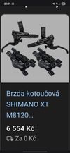 Shimano xt 4pistkové brzdy kompletní!