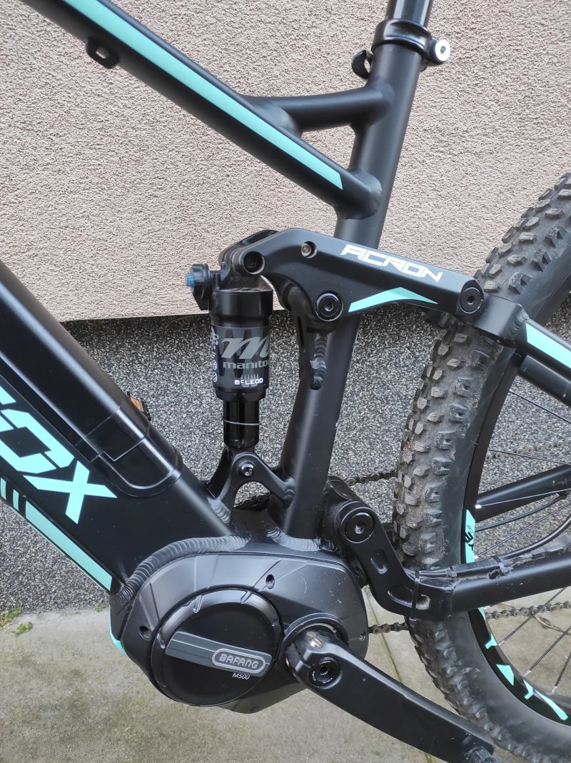 Celoodpružené horské elektrokolo Leader Fox Acron 29 (M)