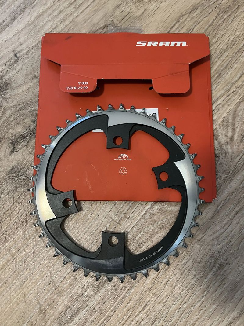 Silniční/gravel převodník Sram 46T 107BCD X-SYNC POLAR GREY