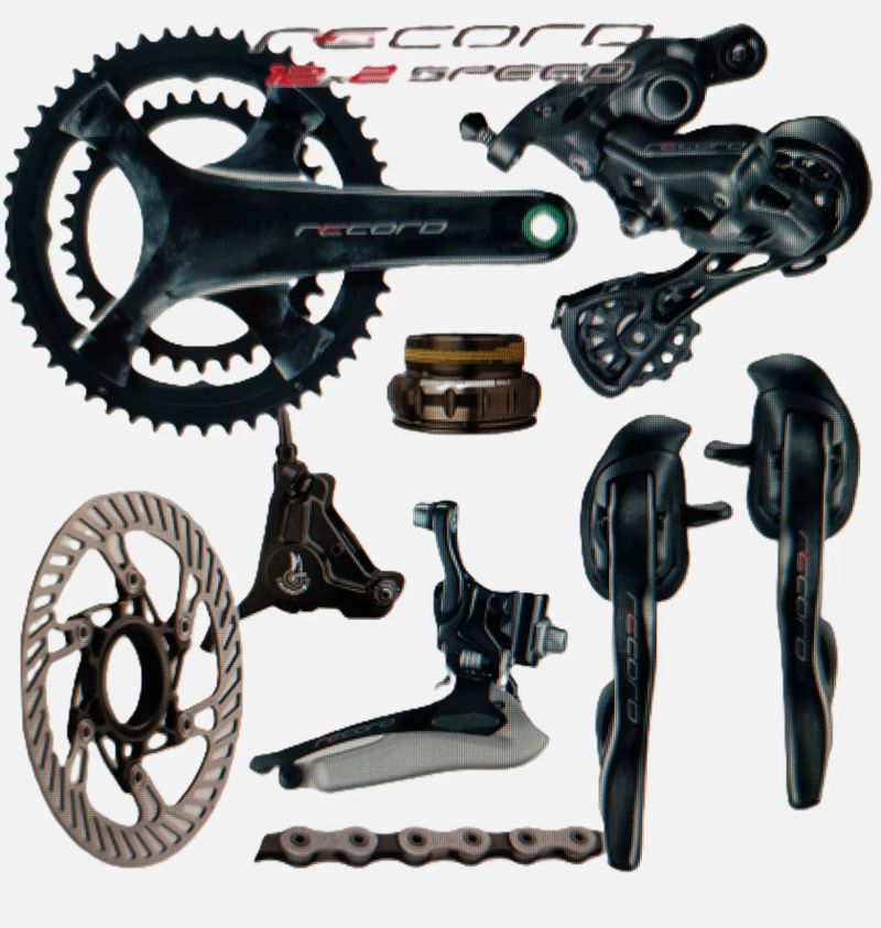 Kompletní sada Campagnolo Record DB(Disc) Carbon 1x12sp v Top stavu!