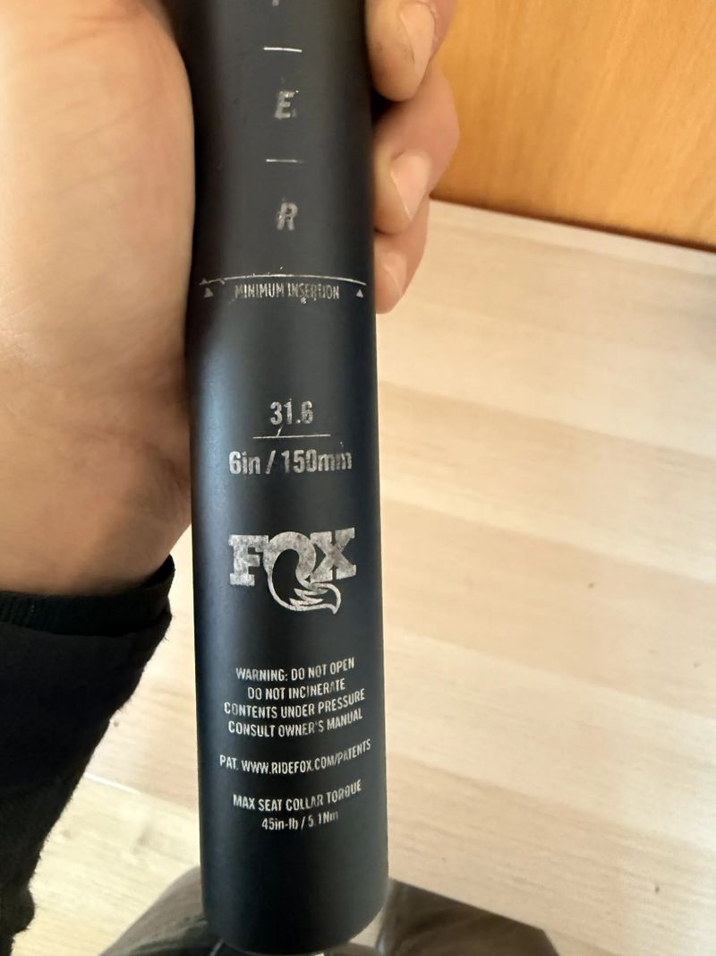 Prodám teleskopickou sedlovku FOX Transfer 31.6 / 150 mm