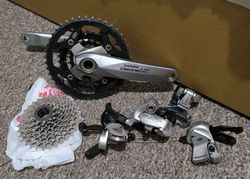 Shimano XT 3x9 sada , kliky LX