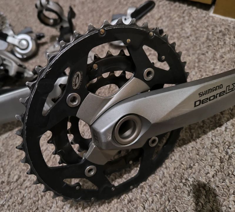Shimano XT 3x9 sada , kliky LX