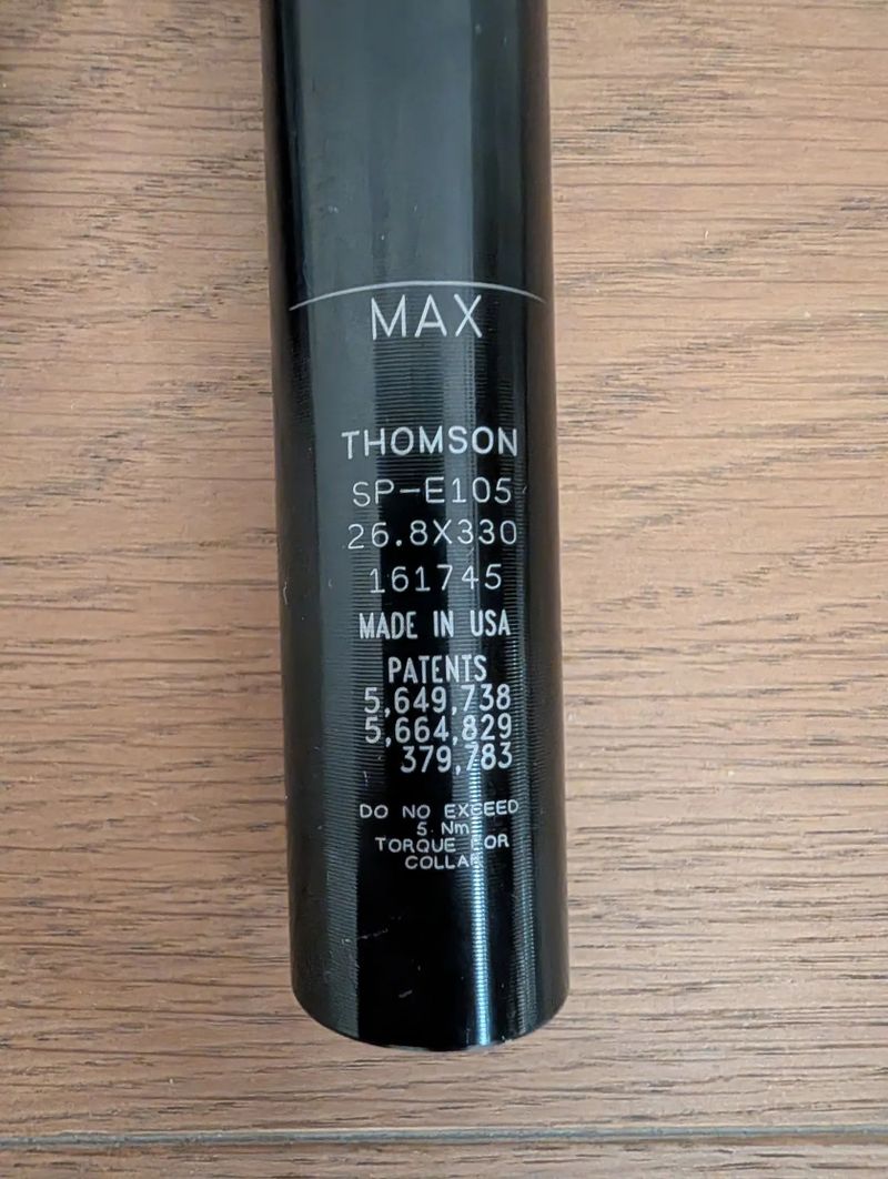 Tomson Elite Seatpost 26.3 x 330 mm 