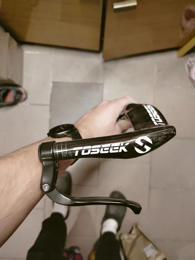 Carbon triatlon řidítka + zálehy/hrazda