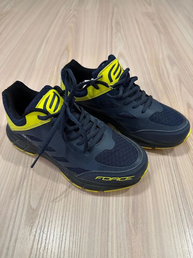 Dětské tretry FORCE GO modro-fluo 38