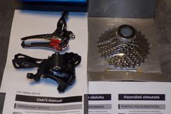 Shimano Tiagra přesmykač FD-4700+měnič RD-4700 gs+kazeta cs-hg500-10s 12-28T