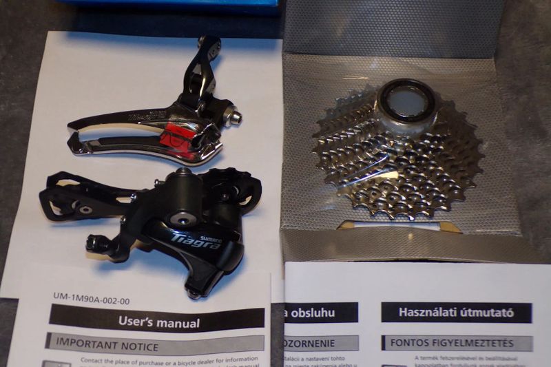 Shimano Tiagra přesmykač FD-4700+měnič RD-4700 gs+kazeta cs-hg500-10s 12-28T