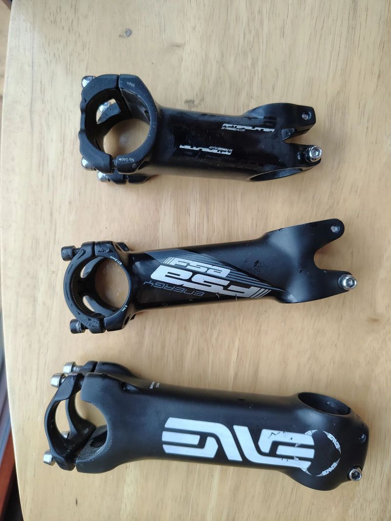 Predstavec ENVE 130mm, FSA energy 110mm, FSA afterburner 80mm