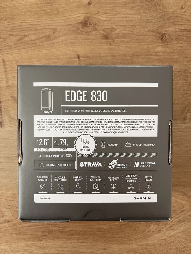 Garmin Edge 830, mapy TOPO Czech Pro