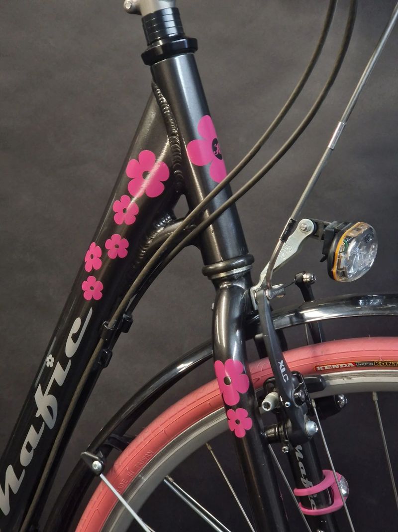 Dámské městské silniční kolo-originální stavba a tunning