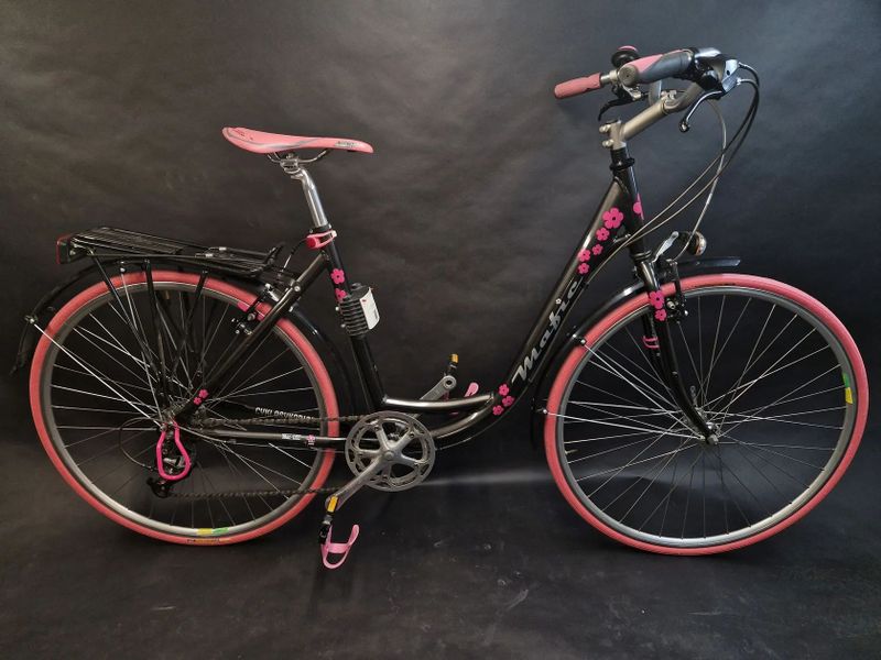 Dámské městské silniční kolo-originální stavba a tunning