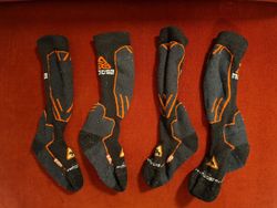 Lyžařské vlněné podkolenky Moose KIDS vel: 34-35 (2 páry)