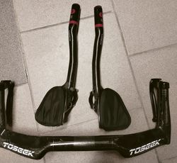 Carbon triatlon řidítka + zálehy/hrazda