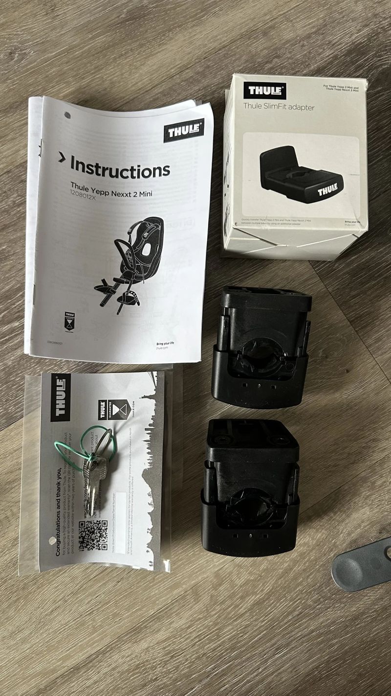 Cyklosedačka Thule Yepp Nexxt 2 Mini Grey + 2 držáky