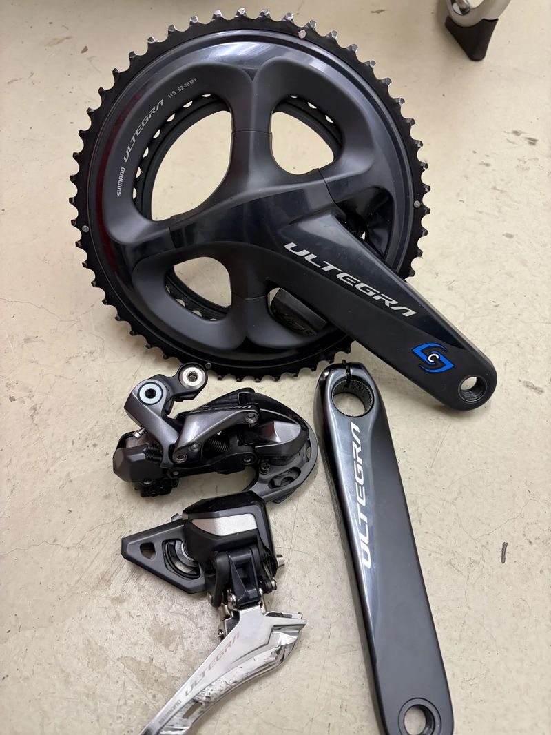 Shimano Ultegra Di2 2x11 upgrade set s wattmetrem
