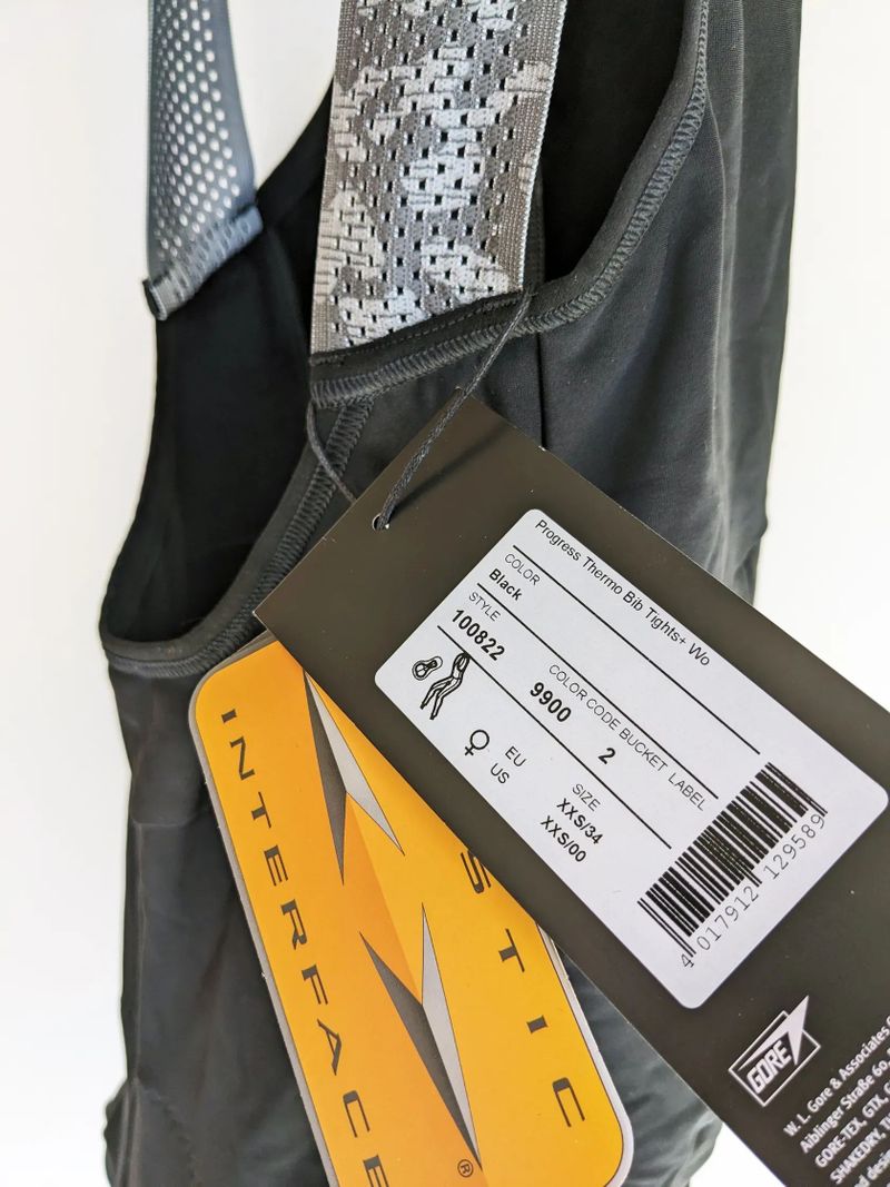 Dlouhé dámské kalhoty s vložkou GORE Progress Thermo Bib Tights+ 