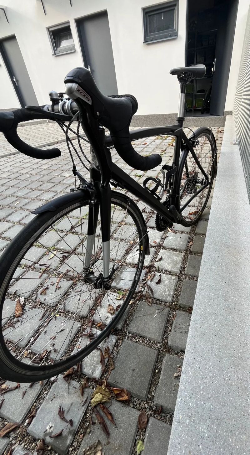 Silniční kolo - zimák, vel. 54, carbon vidlice