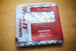 Řetěz SRAM PC 870 7-8 rychlostí, nový, nerozbalený, kompatabilní se SRAM i SHIMANO