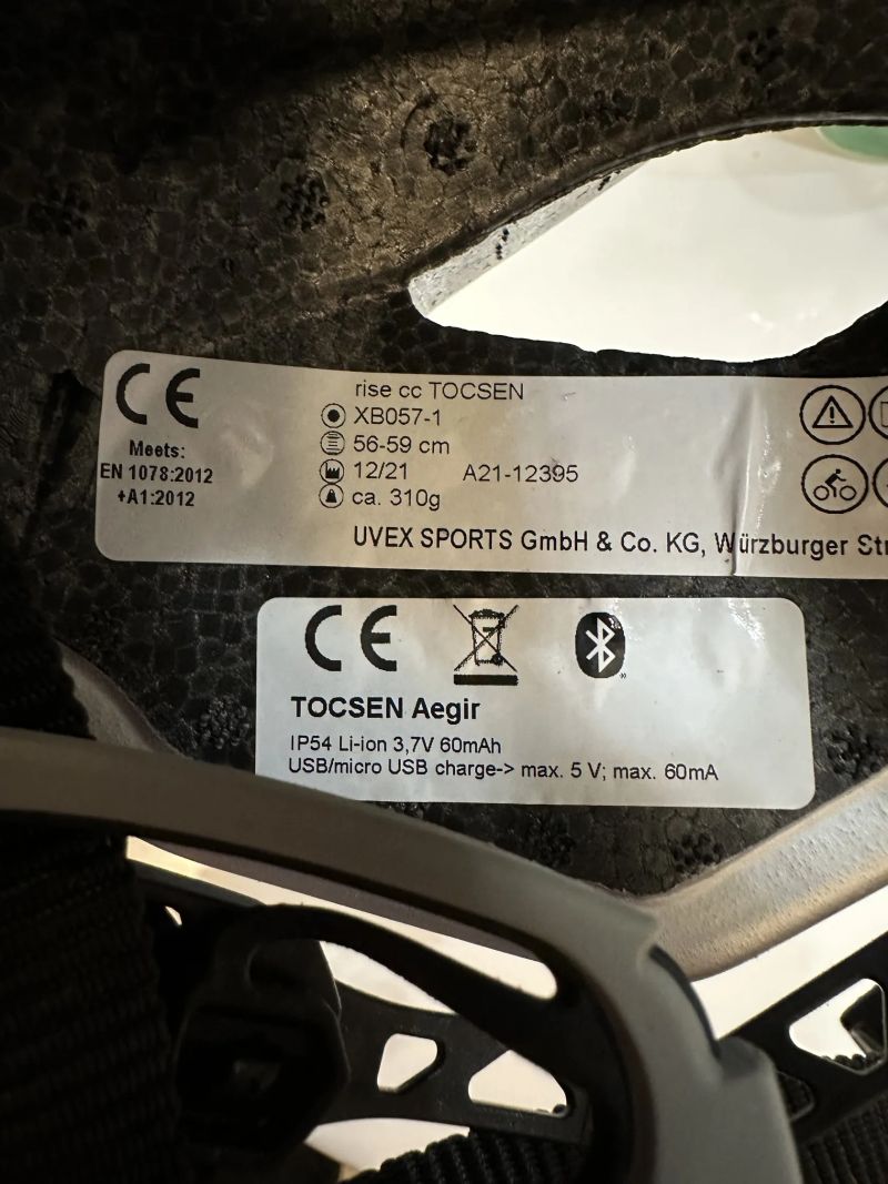 helma UVEX RISE CC TOCSEN, IRISH GREEN - SILVER MAT