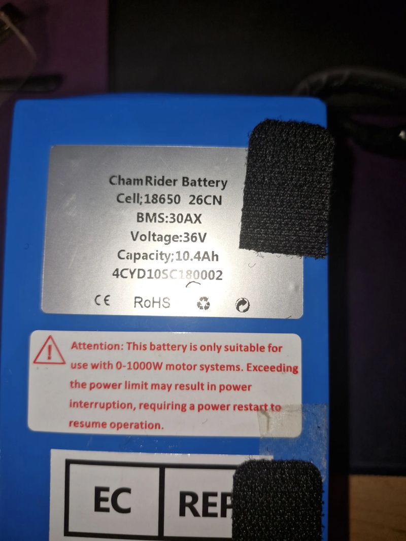 baterie 36V 10.4 Ah baterie na elektrokolo nebo kolobezku