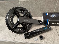 Kliky Shimano 105 R7100 50-34 165mm + Wattmetr Stages