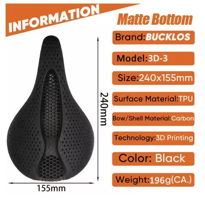 Sedlo 3D tištěné kopie Specialized Power