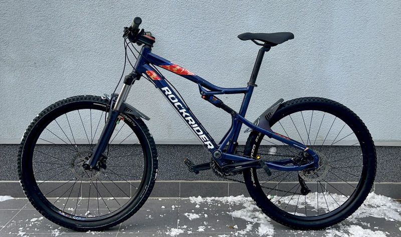 Celoodpružené horské kolo Rockrider ST540S