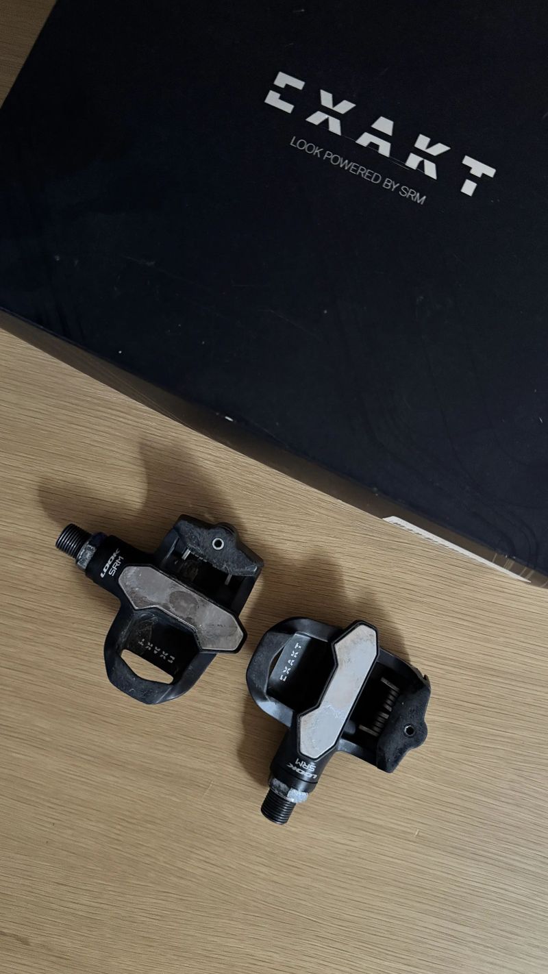 Prodám LOOK SRM Exakt Dual – šlapací pedály s wattmetrem.
