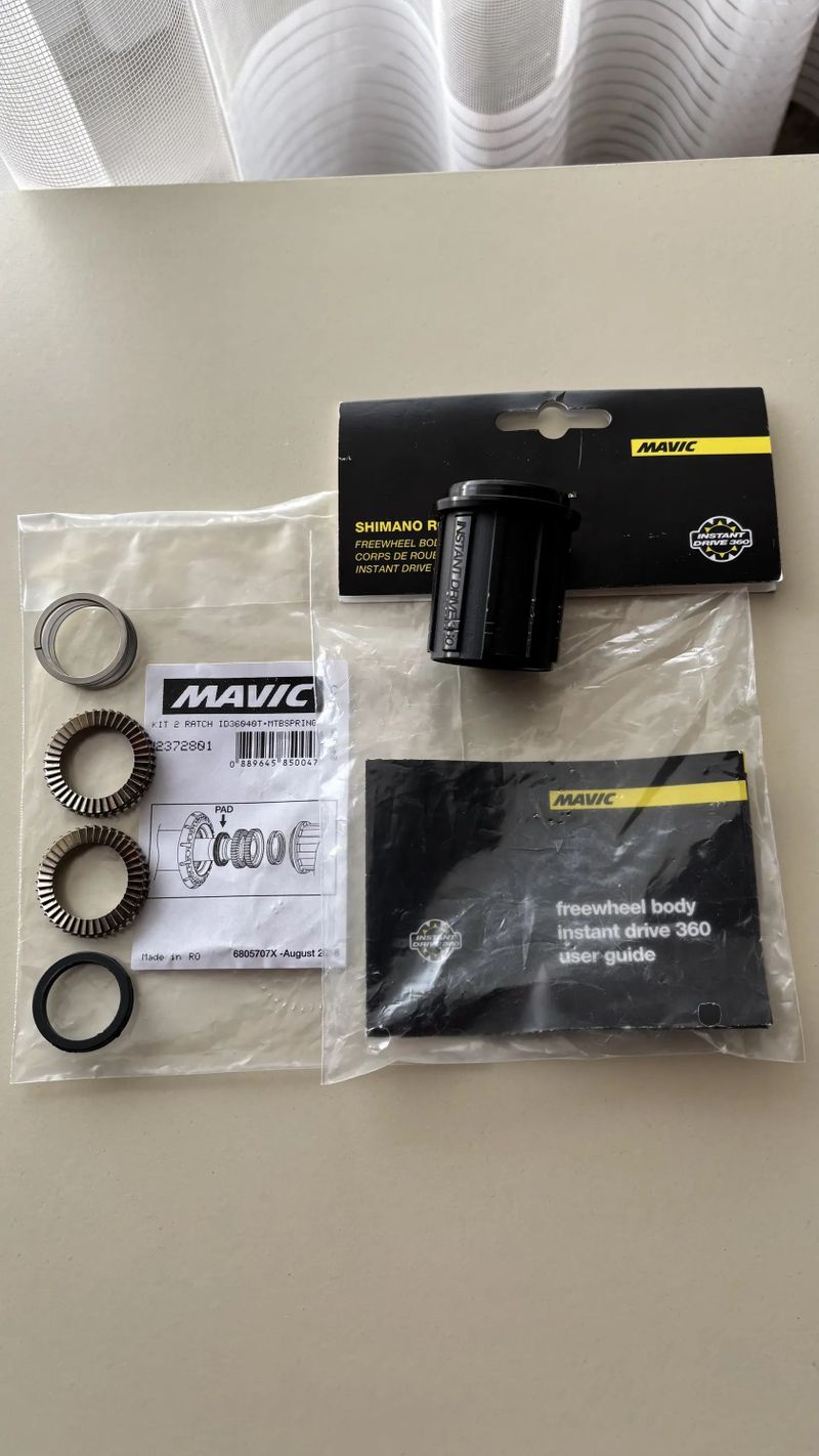 Kit MAVIC pro ořech ID360 2 x Ratchets 40 zubů + MTB Springs+ ID 360 HG ořech